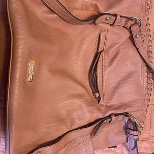 Pink Gold Studded Shoulder bag